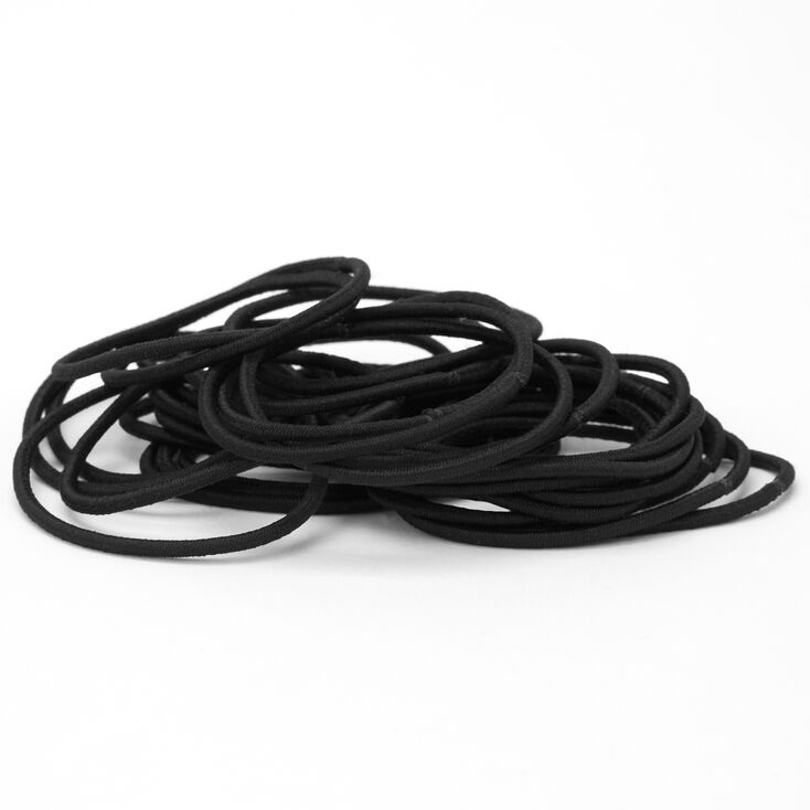 Black Luxe Hair Ties - 30 Pack,