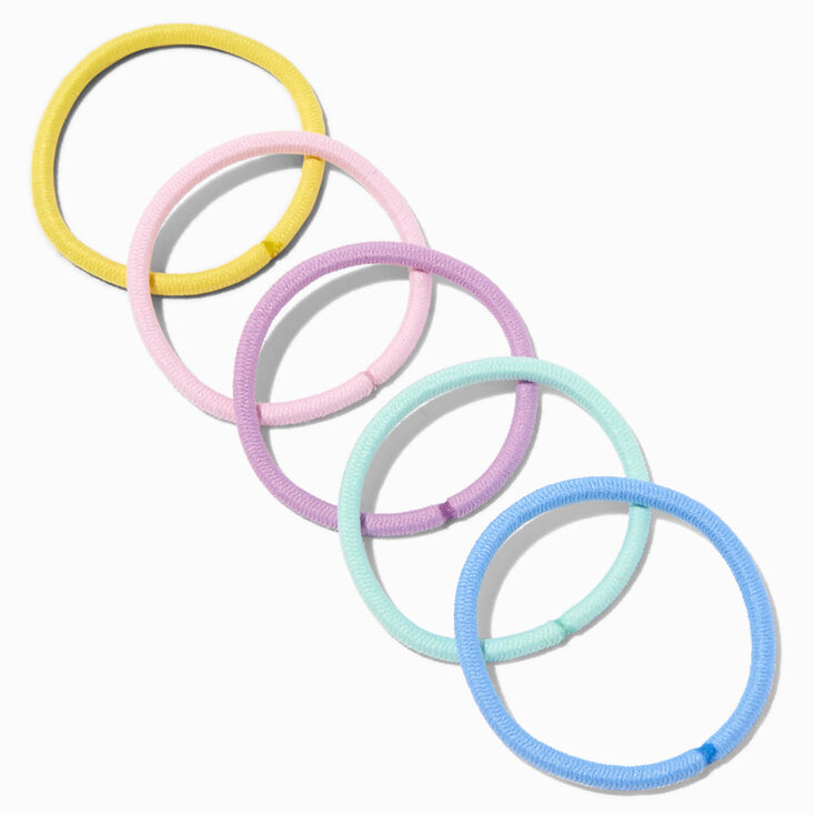 Pastel Lurex Hair Ties - 12 Pack,
