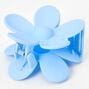 Matte Blue Flower Hair Claw,