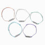 Best Friends Charm Adjustable Bracelets - 5 Pack,
