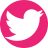 Pink background with white Twitter icon