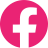 Pink background with white Facebook icon